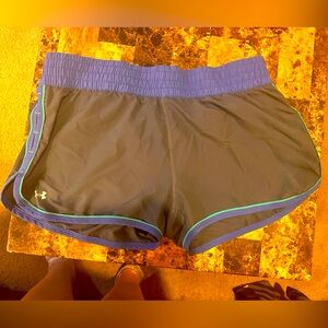 Women’s under armor running shorts.